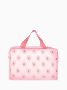 Косметичка-сумка на молнии для бассейна, с ручками, средний размер, розовая - Фото 3