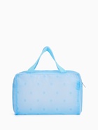 Косметичка-сумка на молнии для бассейна, с ручками, средний размер, голубая - Фото 3