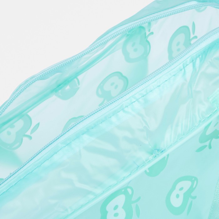 Косметичка на молнии, цвет зелёный 12748