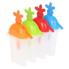 Форма для мороженого «Радуга», 4 ячейки, 80 мл, цвет МИКС - Фото 1