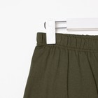 Комплект (футболка, брюки) женский, цвет хаки/совята, размер 56 - Фото 4