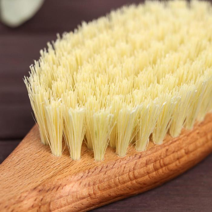 Щётка для сухого массажа, натуральный тампико, 79 пучков 20681