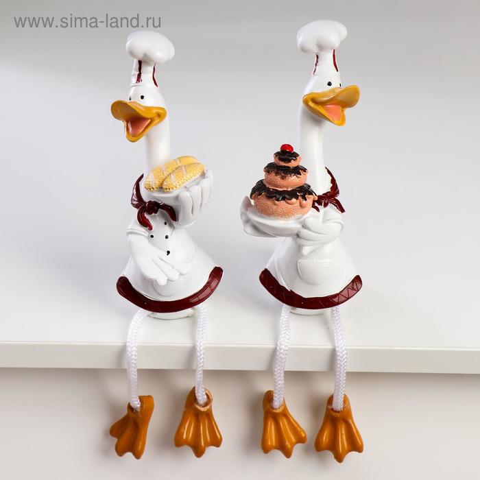 Сувенир полистоун "Утёнок-кондитер" МИКС 26х9х6,5 см - Фото 1