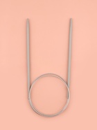 Спицы круговые, для вязания, с тефлоновым покрытием, с металлическим тросом, d=4 мм, 14/80 см - Фото 2