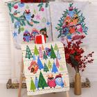 Набор вафельных полотенец в коробке Совята 45х60см 3шт, вафля 170г/м, хл100% - Фото 1