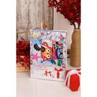 Набор вафельных полотенец в коробке Совята 45х60см 3шт, вафля 170г/м, хл100% - Фото 3