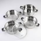 Мантоварка Катунь «Алтын», 13.7 л, d=24 см, 3 секции, капсульное дно, индукция, нержавеющая сталь - Фото 2