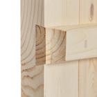 Дверь для бани и сауны, размер коробки 190×80 см, массив сосны, на клиньях, «Добропаровъ» - Фото 3