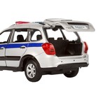 Машина металлическая «Lada Полиция» 1:24, цвет серебряный, открываются двери, капот и багажник, световые и звуковые эффекты - фото 6332480