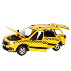 Машина метал «Lada Такси» 1:24, инерция, цвет жёлтый, открываются двери, капот и багажник, световые и звуковые эффекты - Фото 2
