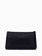 Косметичка-пенал на молнии, маленькая, с буквами, чёрная - Фото 3