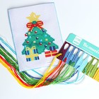 Вышивка крестиком на новый год «Ёлочка», 14 х 10 см, набор для творчества - Фото 3