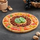 Менажница Доляна «Гипноз», 25×25×1.5 см, бамбук - Фото 1