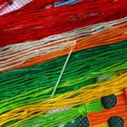 Вышивка крестиком «Птичка на еловом венке», 25х20 см - Фото 5
