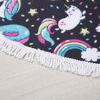 Полотенце пляжное Этель "Радужные сны", d 150 см, микрофибра, 100% п/э - Фото 4