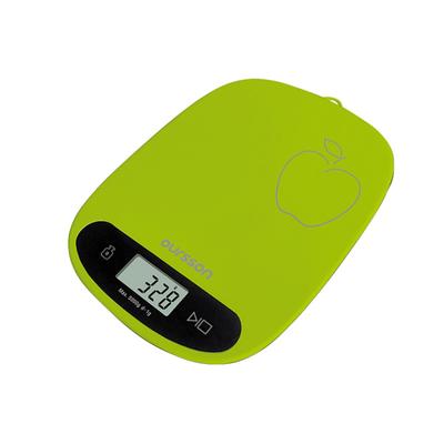 Весы кухонные Oursson KS0504PD/GA, электронные, до 5 кг, сенсор, 1хCR2032, зелёные