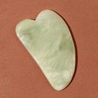 Массажёр гуаша «Сердце», 8 × 5,5 см, нефрит - Фото 2