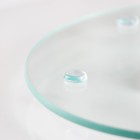 Подставка стеклянная для торта вращающаяся Доляна «Фруктовый лёд», d=32 см ㅤ - Фото 4