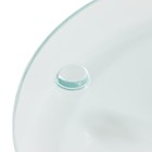 Подставка стеклянная для торта вращающаяся Доляна «Новогодний венок», d=32 см - фото 24195336