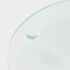 Подставка стеклянная для торта вращающаяся Доляна «Марбл», d=32 см, цвет белый - фото 4313299