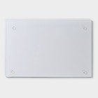 Доска разделочная стеклянная Доляна «Белый мрамор», 30×20 см - Фото 4