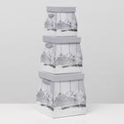 Набор подарочных коробок 3 в 1 трапеция, 19.5×22 - 12.5×15 см - Фото 3