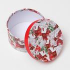 Набор коробок 10 в 1 круглый "Снежная деревня" 35 x 18 - 15,5 x 8,5 см - Фото 3