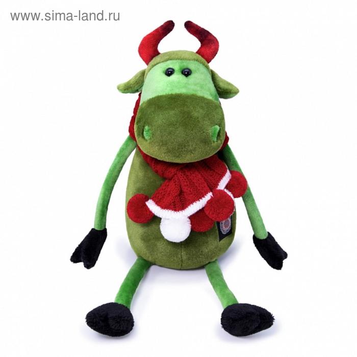 Мягкая игрушка «Корова Каролина в вязаном шарфе», 27 см - Фото 1