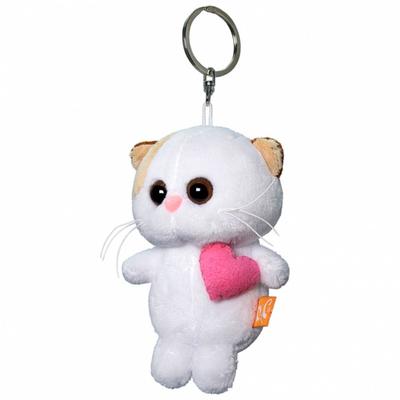 Детский брелок «Кошечка Ли Ли с розовым сердцем», мягкий, 12 см