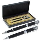 Ручки шариковые подарочные «Гравюра» 2 шт., в кожзам футляре - Фото 2