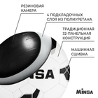 Мяч футбольный MINSA, PU, машинная сшивка, 32 панели, р. 5 - Фото 3