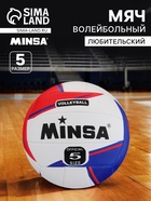 Волейбольный мяч MINSA, машинная сшивка, 18 панелей, р. 5, TPU - Фото 1