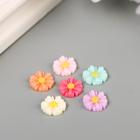 Декор для творчества пластик "Разноцветные герберы" набор 30 шт 1х1 см - фото 24595427