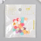 Декор для творчества пластик "Разноцветные герберы" набор 30 шт 1х1 см - фото 24595430