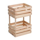 Ящик для овощей, 30 × 40 × 60 см, деревянный, двухуровневый - Фото 1