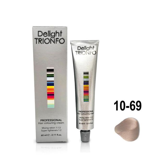 Крем-краска для окрашивания волос Constant Delight Delight Trionfo 10-69 светлый блондин шоколадно-фиолетовый, 60 мл - Фото 1