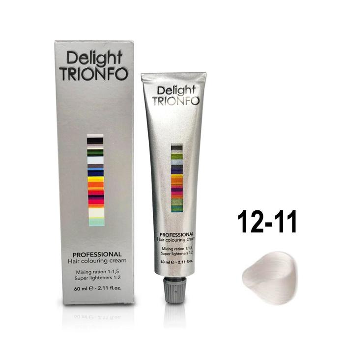 Крем-краска для окрашивания волос Constant Delight Delight Trionfo 12-11 специальный блондин сандре-жемчужный, 60 мл - Фото 1