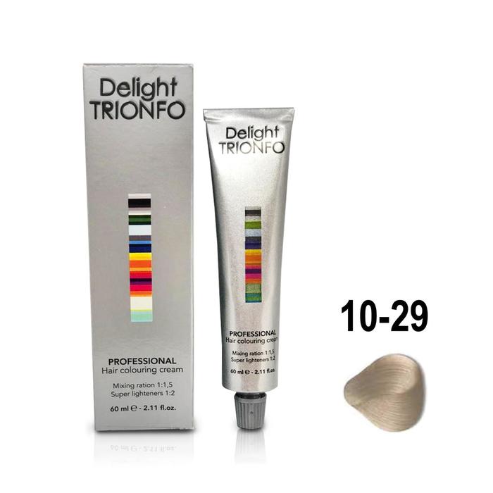 Крем-краска для окрашивания волос Constant Delight Delight Trionfo 10-29 светлый блондин пепельно-фиолетовый, 60 мл - Фото 1