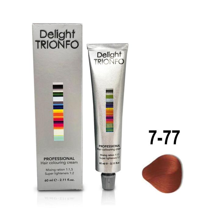 Крем-краска для окрашивания волос Constant Delight Delight Trionfo 7-77 средне-русый интенсивно-медный, 60 мл - Фото 1