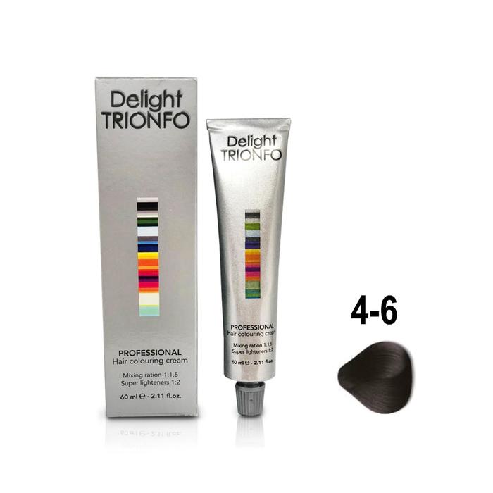 Крем-краска для окрашивания волос Constant Delight Delight Trionfo 4-6 средне-коричневый шоколадный, 60 мл - Фото 1