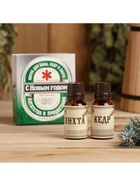 Новогодний набор эфирных масел «С Новым годом», в подарочной коробке, кедр, пихта, 2 шт. по 15 мл - Фото 2