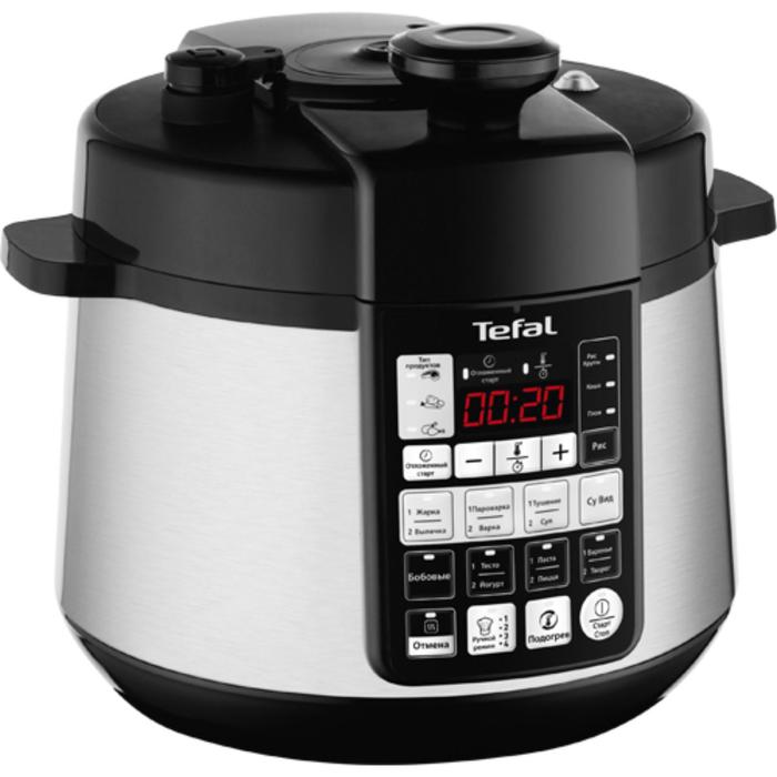 Мультиварка Tefal CY621D32, 1000 Вт, 4.8 л, 32 программы, чёрно-серебристая - фото 51342702