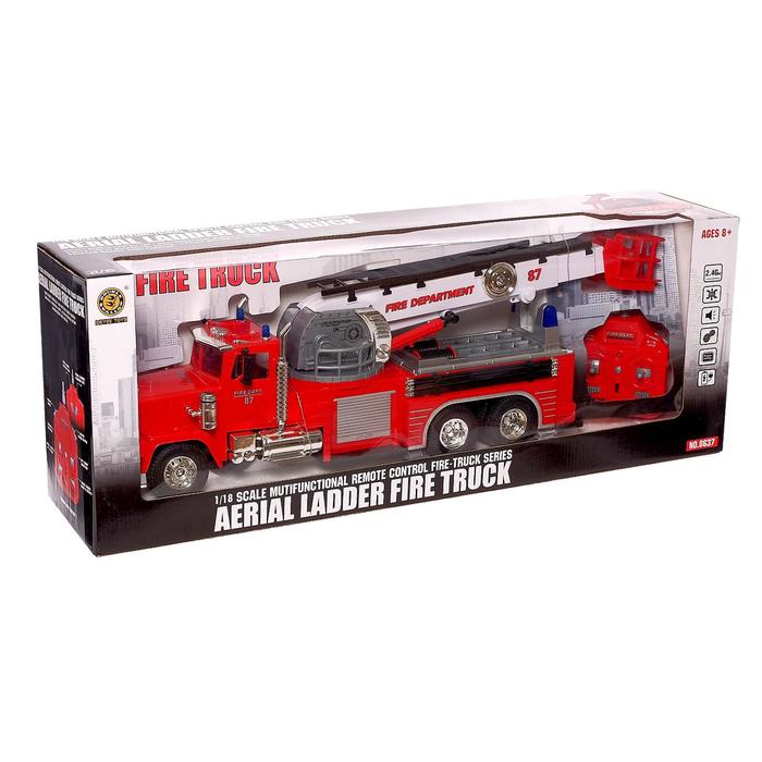 Машина радиоуправляемая «Пожарная служба», управление лестницей с пульта, работает от аккумулятора 47917