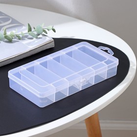 Органайзер для хранения пластиковый, 6 ячеек, 21×10,5×3,5 см