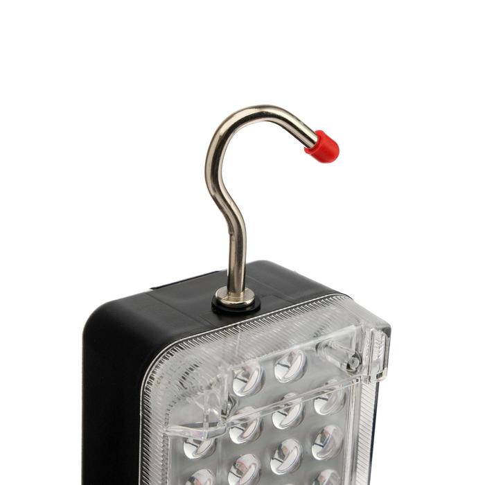 Светильник переносной автономный, от батареек 2*18650 (в компл.), 34LED, 6500К, бел. свет - фото 1886529342