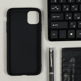 Чехол Luazon, для телефона iPhone 11, TPU, черный