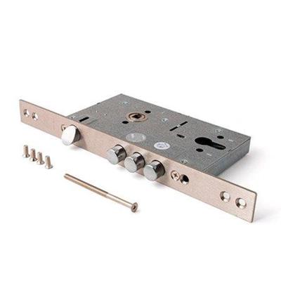 Замок врезной тяж. Апекс Premier T-52-NIS без ц/м, б/о, мат.никель