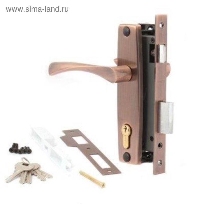 Замок врезной с/руч. Апекс 1323/60-AC м/о 80 - Фото 1