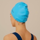 Шапочка для плавания взрослая ONLYTOP Swim, для длинных волос, силиконовая, обхват 54-60 см, цвета МИКС - Фото 11