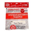 Подарочный мешок Деда Мороза «Северная почта» холщовый, 40×60 см - Фото 3